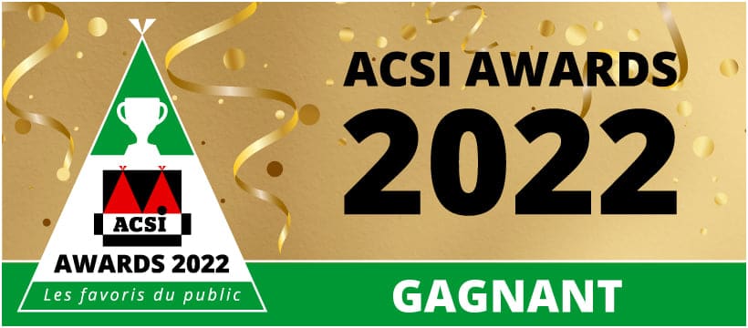 ACSI Awards pour le camping le Coin Tranquille