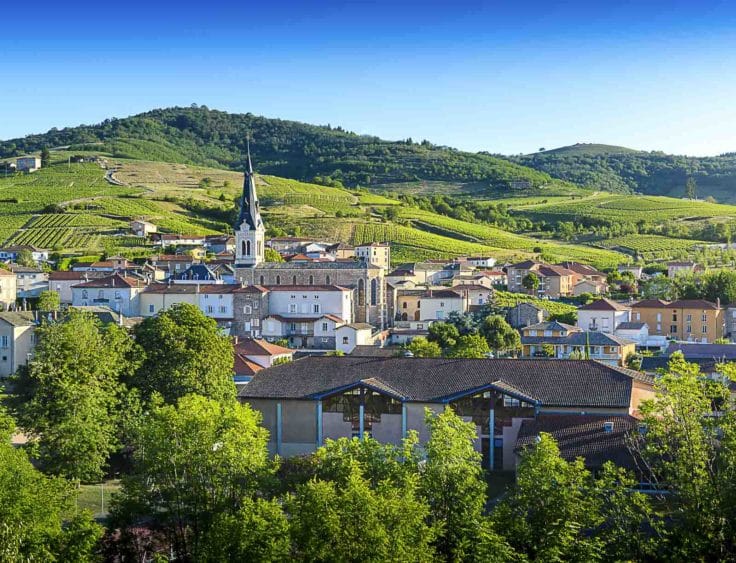 Emplacement de camping dans le Beaujolais